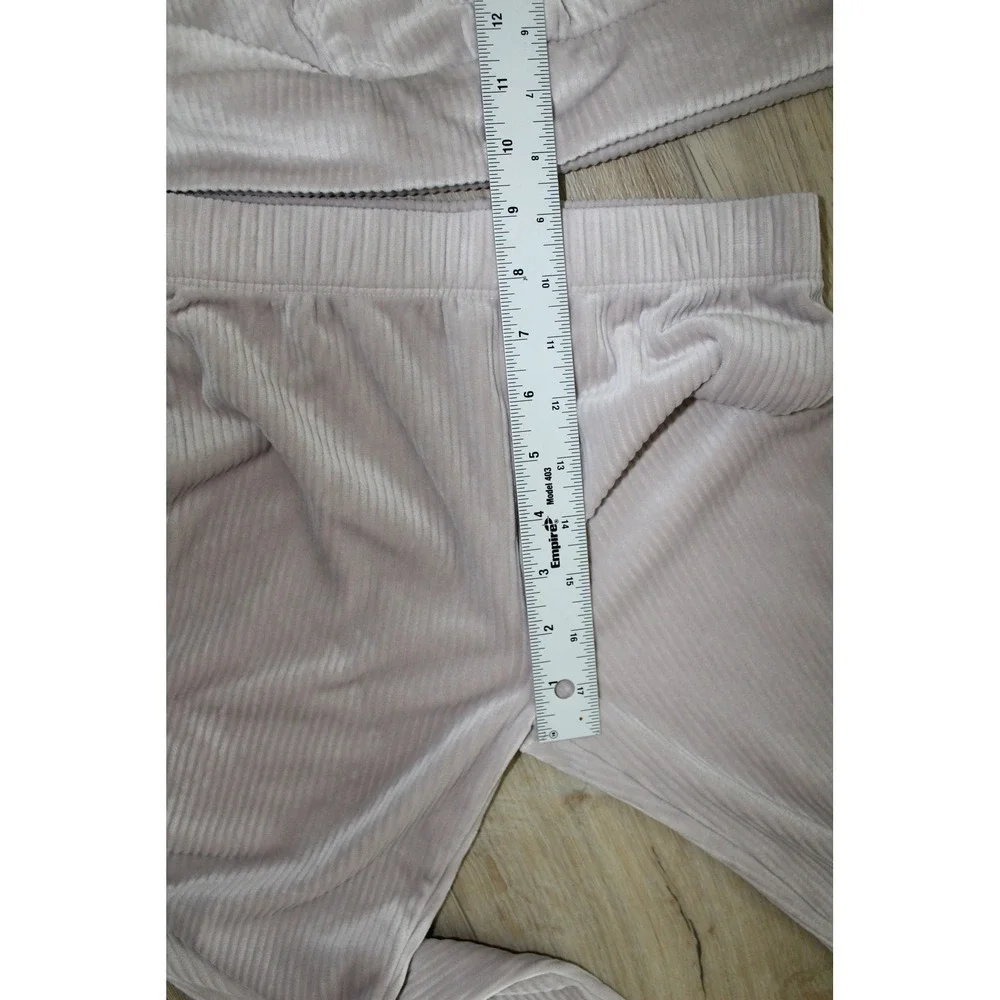 Btween Girls Size 8 Ribbed Velour Hoodie and Flare Pants Lounge Set Mauve 2pc - Picture 8 of 10
